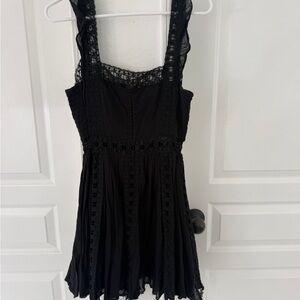 Free People Black Lace Dress